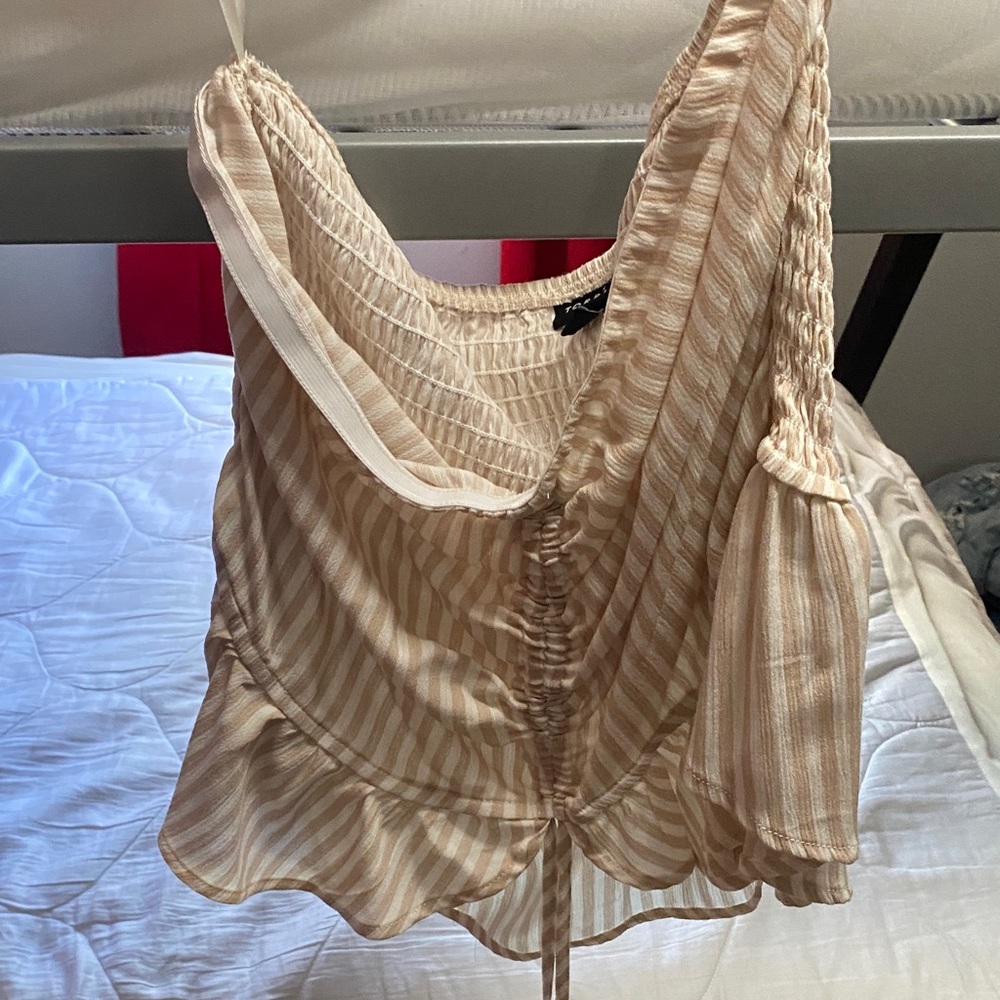 Torrid Beige Striped Camisole